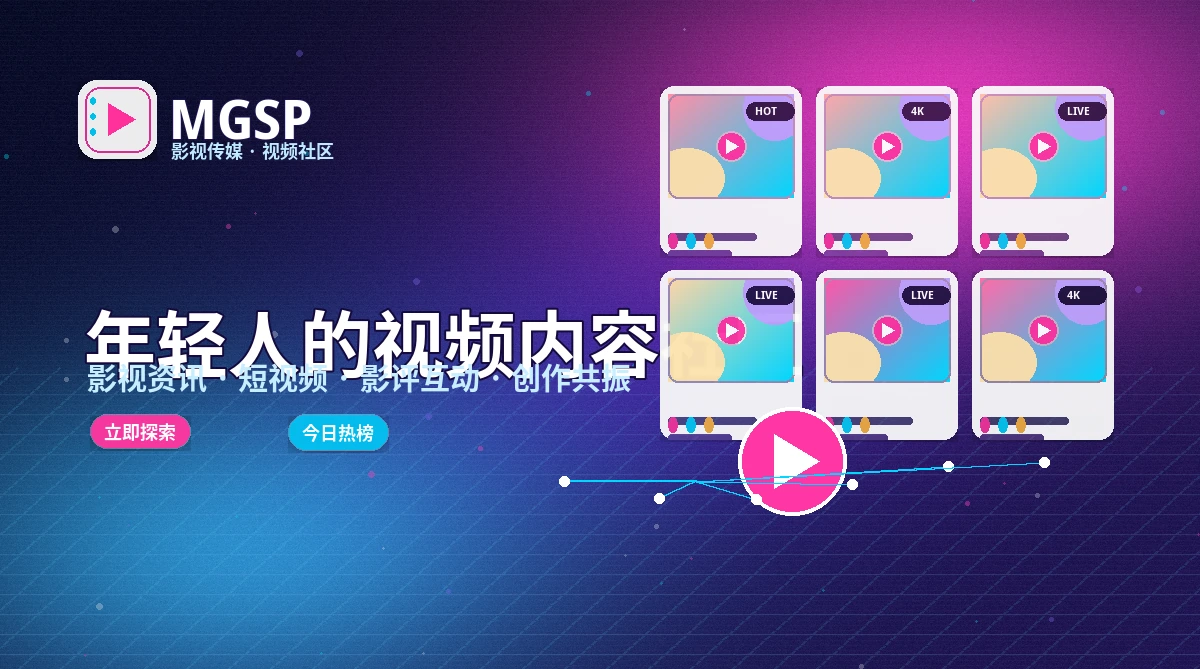 蘑菇视频活动公告展示
